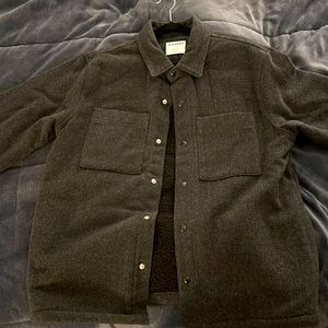 Old Navy “Soft-Brushed Sherpa Lined Shacket for Men.” Only worn once.